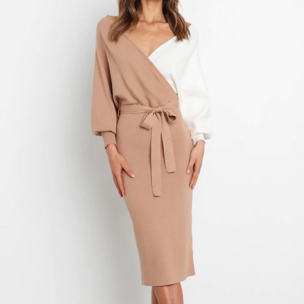 Wrap Sweater Dress
